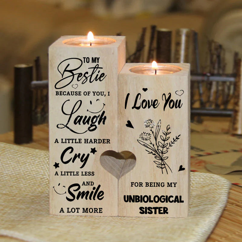 Wood Candle Holder - a Warm Light for Special Moments