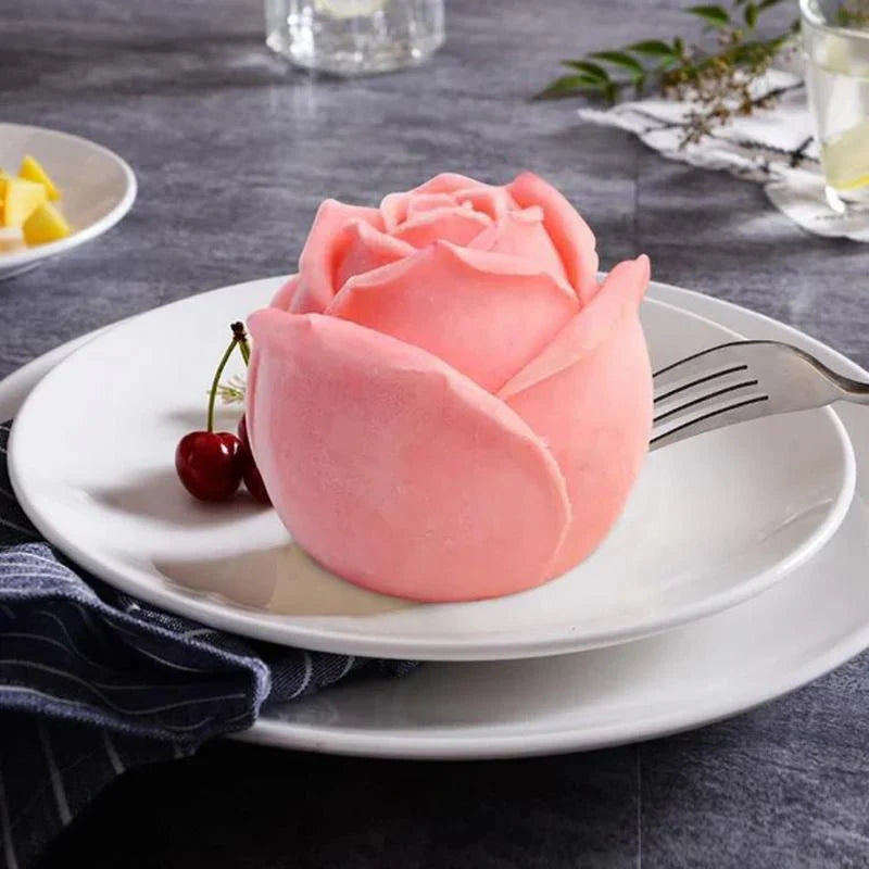 3d Silicone Rose Mould - Ice Cube Mould for Creative Drinks