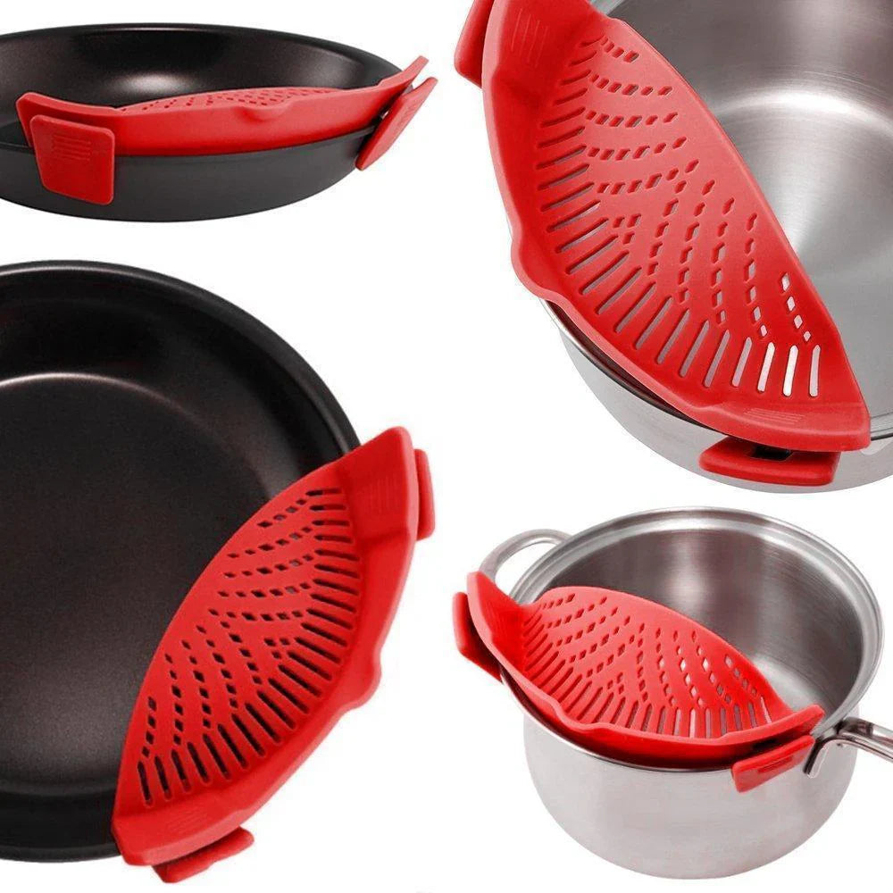Innovative Silicone Sieve Adapter for Pots and Pans