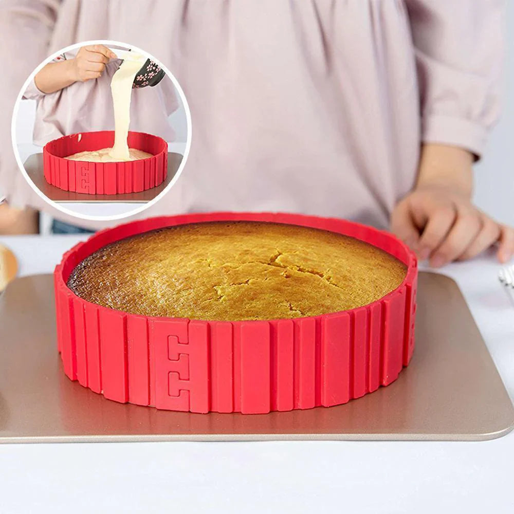 Flexible Silicone Cake Mould Set (4 Pieces)