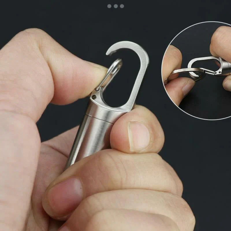 Compact Stainless Steel Pill Box
