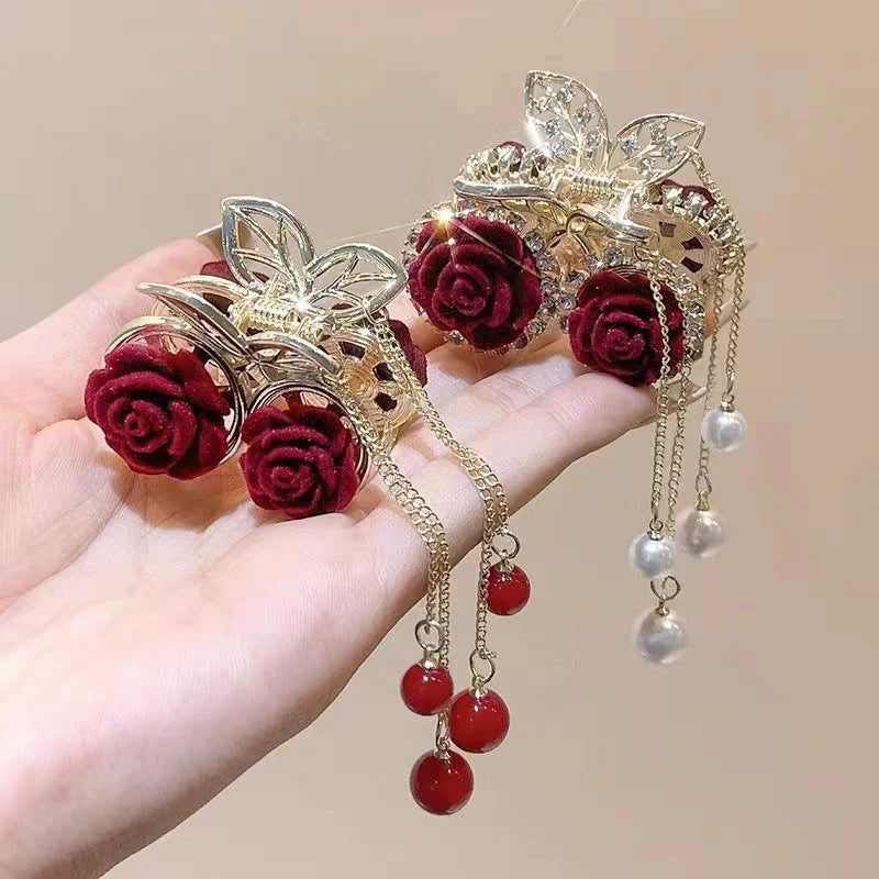 Elegant Hair Clip with Tassel