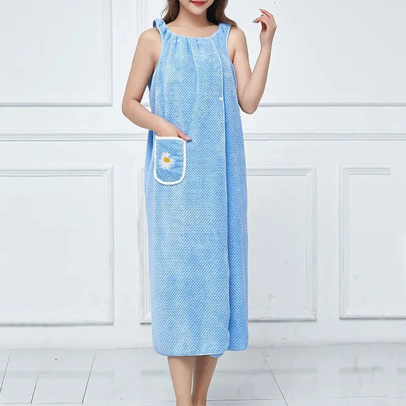 Comfortable 2 - In-1 Bathrobe - Perfect for Home & Spa!