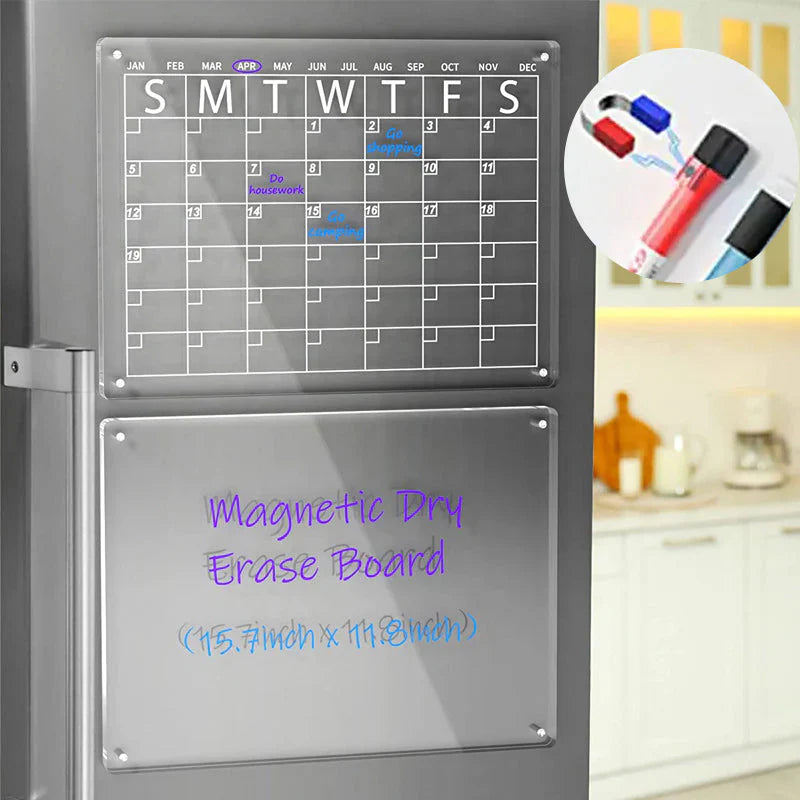 Magnetic Fridge Planner with Memo Set