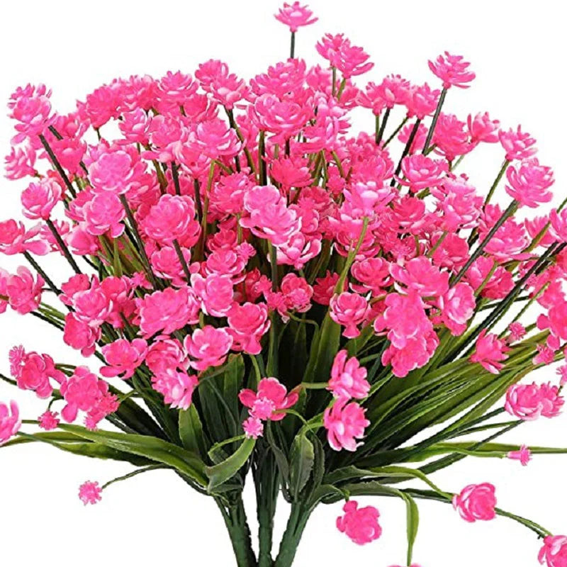 Artificial Outdoor Flowers in a Double Bouquet