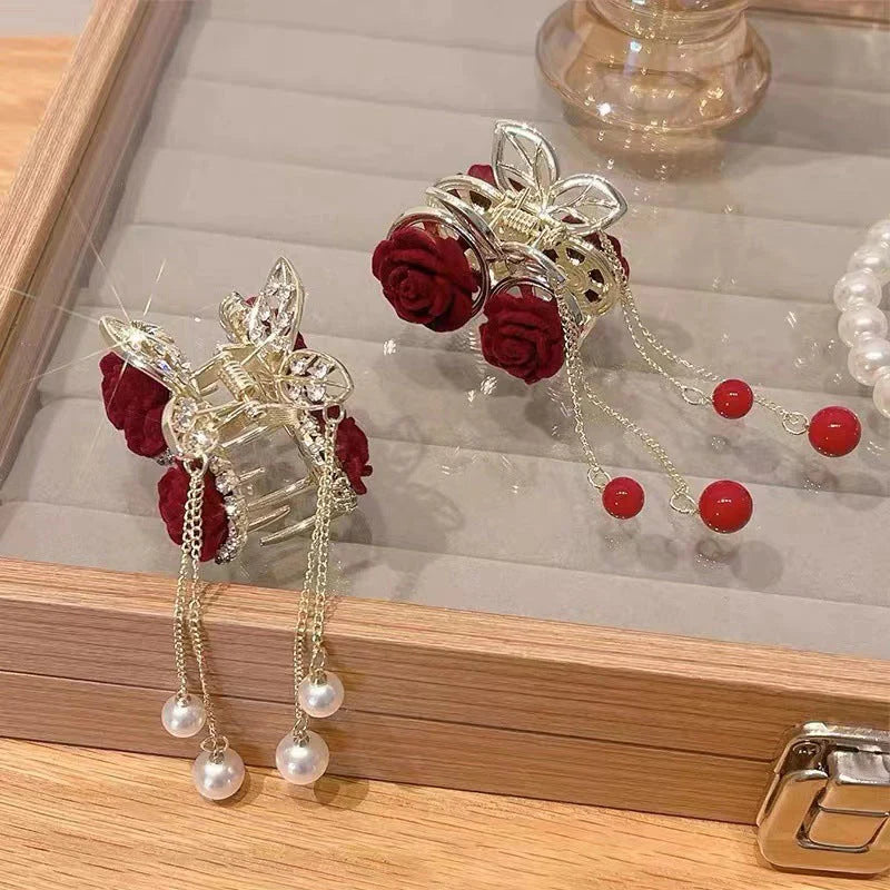 Elegant Hair Clip with Tassel