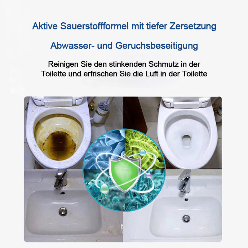 Active Foam Toilet Cleaner with Oxygen Power - Effective Cleaning Without Effort