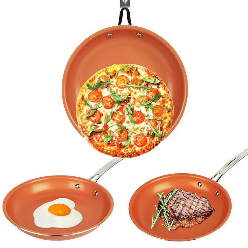 Round Non - Stick Pan for Healthy Cooking