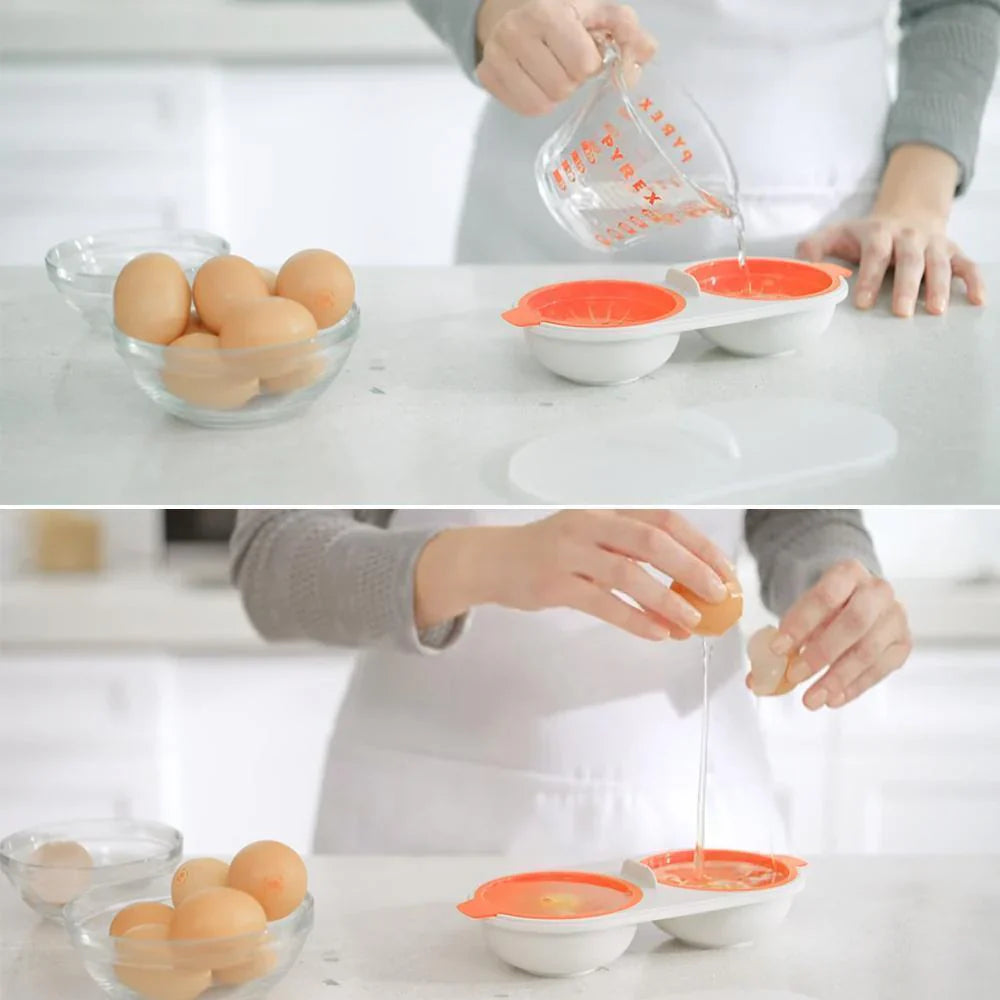 Microwave Egg Cooker for Steamed Eggs - Perfect for a Quick Treat