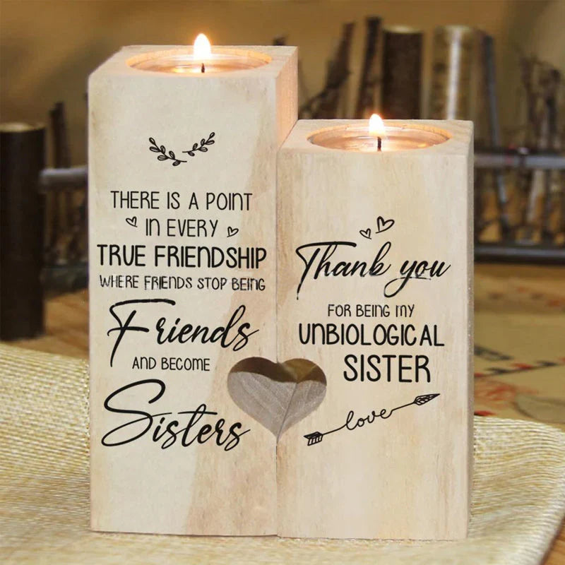 Wood Candle Holder - a Warm Light for Special Moments