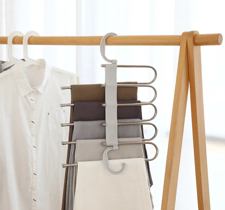 Space - Saving Trouser Hanger - More Organisation in the Wardrobe!