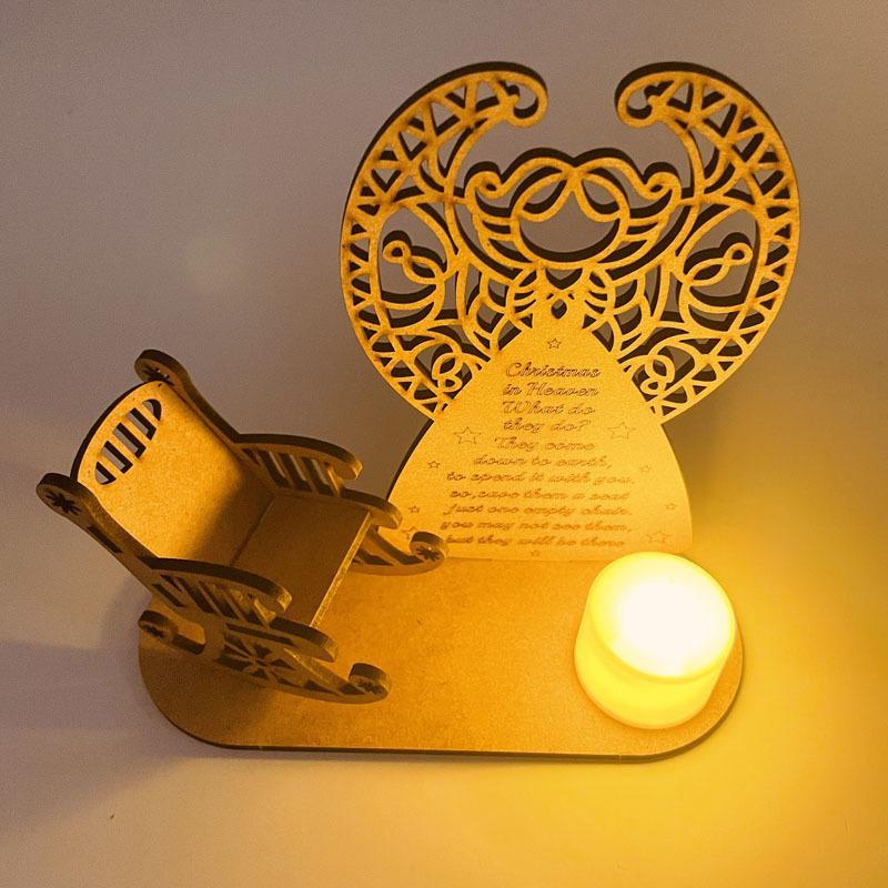 Christmas Wooden Candle Holder