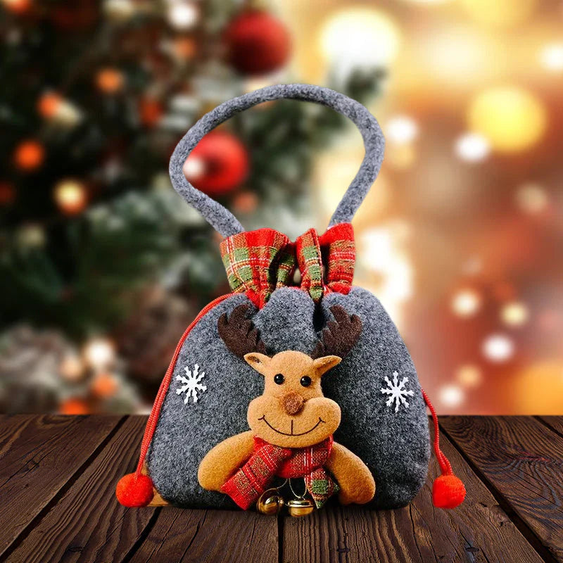 Christmas Gift Bags in Doll Style