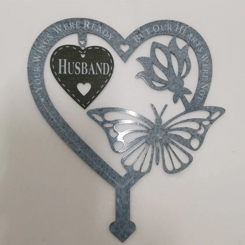 Memory Butterfly Decoration with Heart