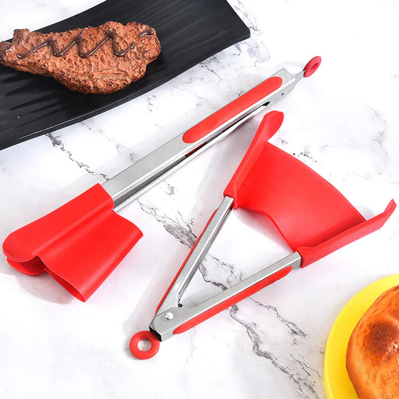 2 - In-1 Spatula & Tongs - Simply Turn Around