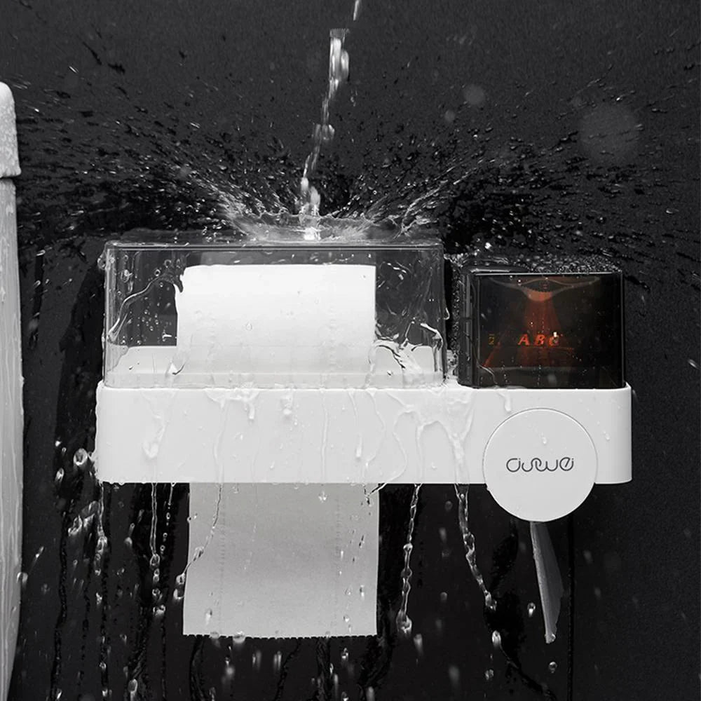 Wall - Mounted 3 - In-1 Bathroom Storage Box