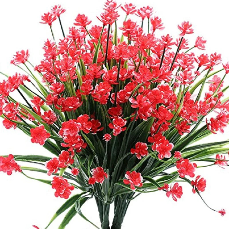Artificial Outdoor Flowers in a Double Bouquet