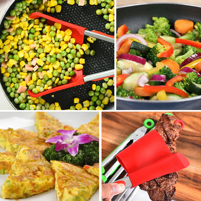 2 - In-1 Spatula & Tongs - Simply Turn Around