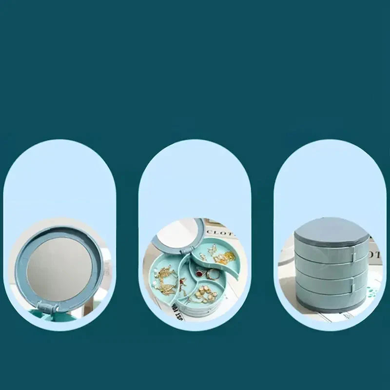 Rotatable Jewellery Storage Unit with Multiple Levels