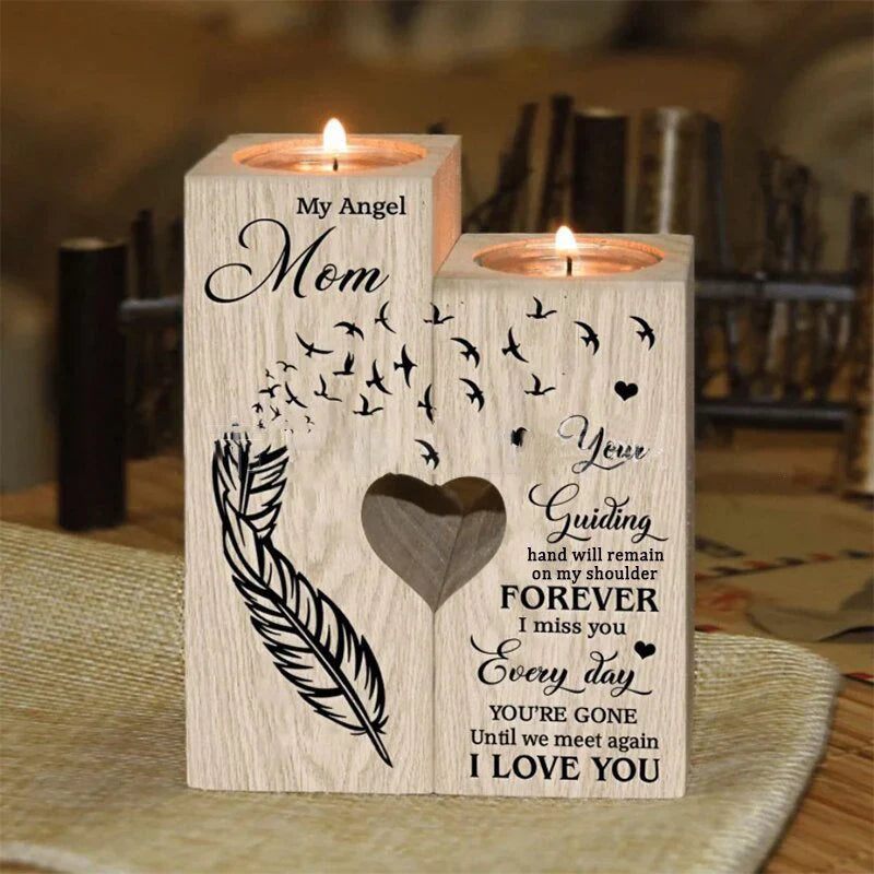 Wood Candle Holder - a Warm Light for Special Moments