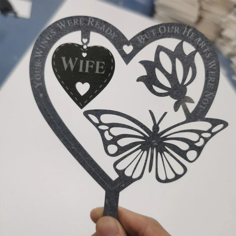 Memory Butterfly Decoration with Heart