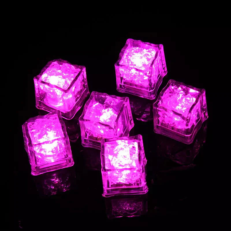 Led Ice Cube Lights - Multicoloured Lighting Set (12 Pieces)