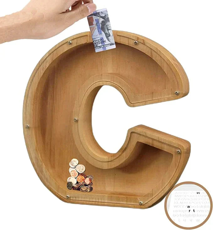 Customisable Wooden Savings Box - Stylish and Sustainable