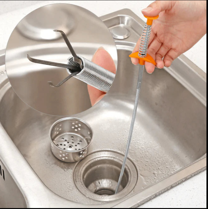 Channel Cleaning Hook for Sinks