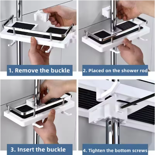 Practical Shower Rack for Bars - Everything Neatly Stowed Away