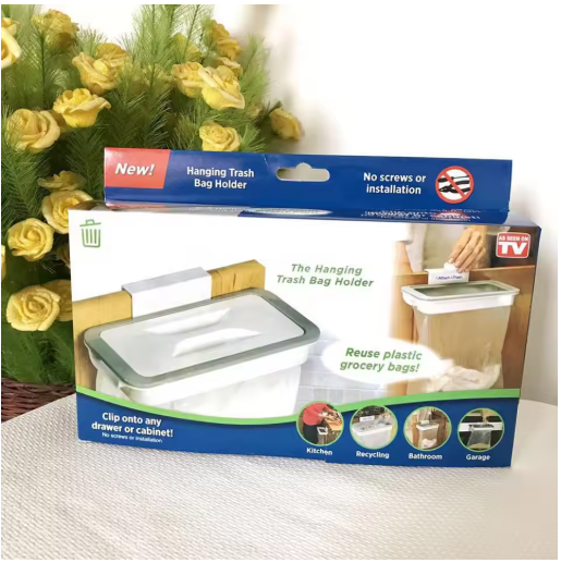 Compact Bin Liner Holder for on the Go
