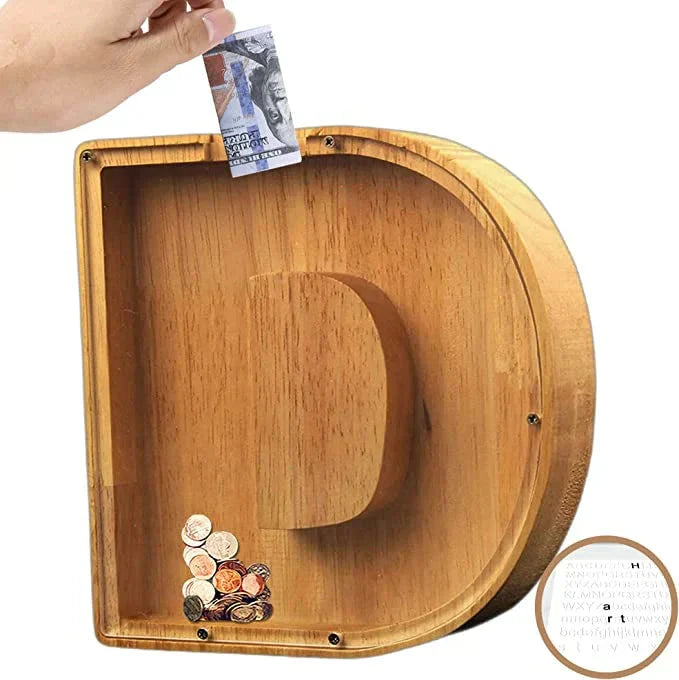 Customisable Wooden Savings Box - Stylish and Sustainable