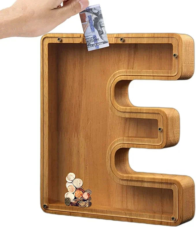Customisable Wooden Savings Box - Stylish and Sustainable