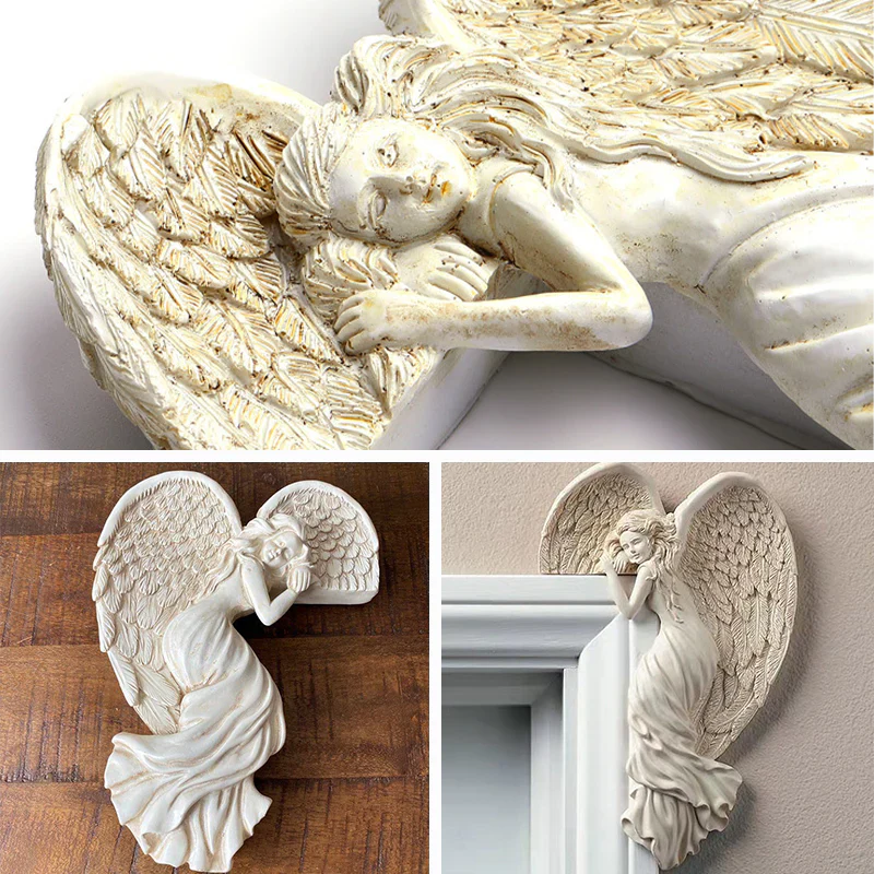 Guardian Angel Door Frame Decoration - Elegance and Protection for Your Home
