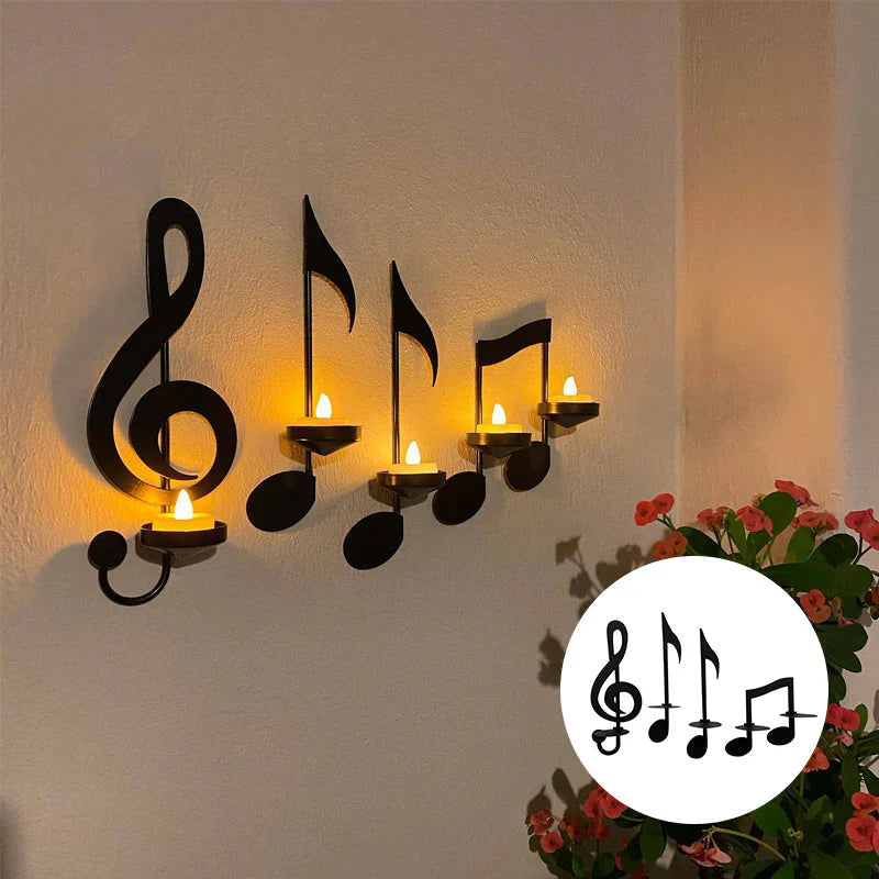 Note Magic Candle Holder - Elegance Meets Melody