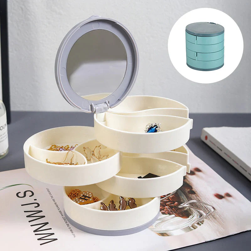 Rotatable Jewellery Storage Unit with Multiple Levels