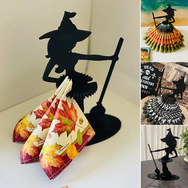 Witchcraft - Wooden Napkin Holder for Magical Table Decorations