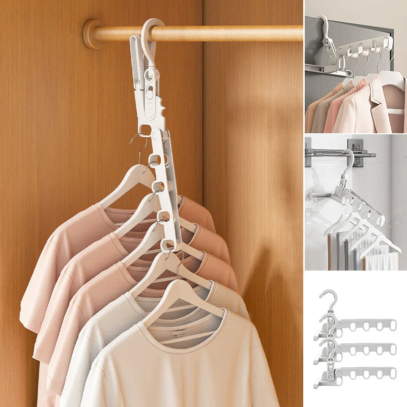 Foldable Travel Clothes Hanger for Space - Saving Storage
