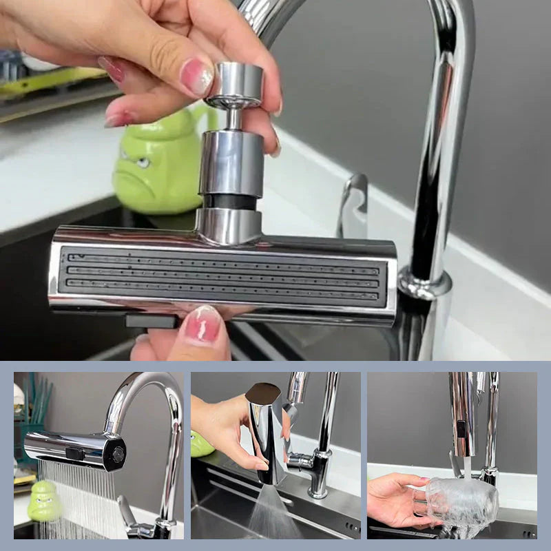Elegant Waterfall Kitchen Mixer Tap
