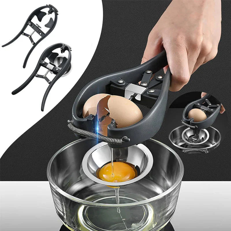 Stainless Steel Egg Opener - Perfect Separation of Egg White & Yolk