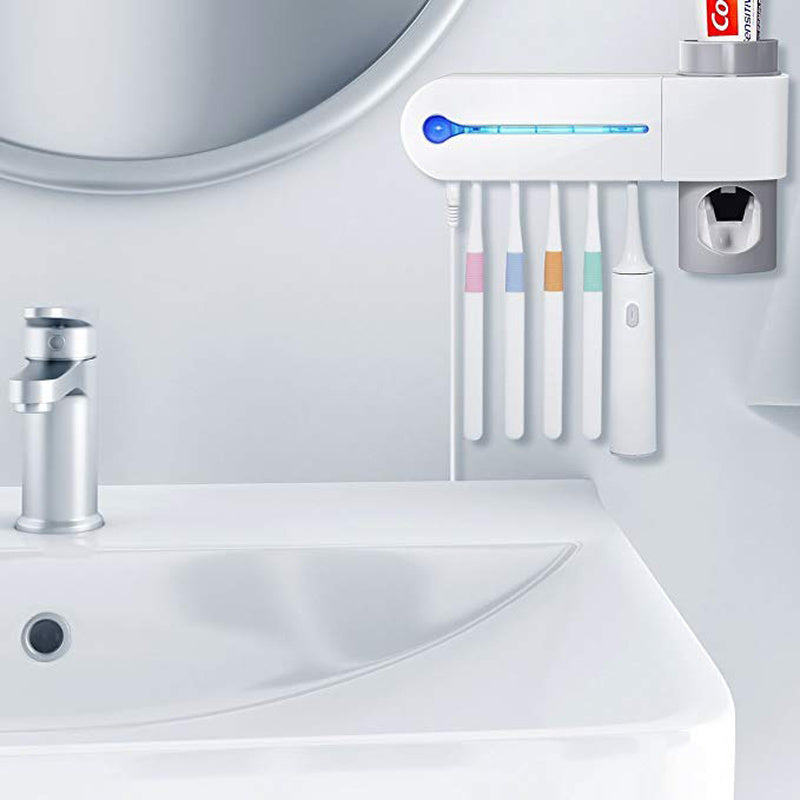 2 -in-1 Toothbrush Holder with Disinfection Function