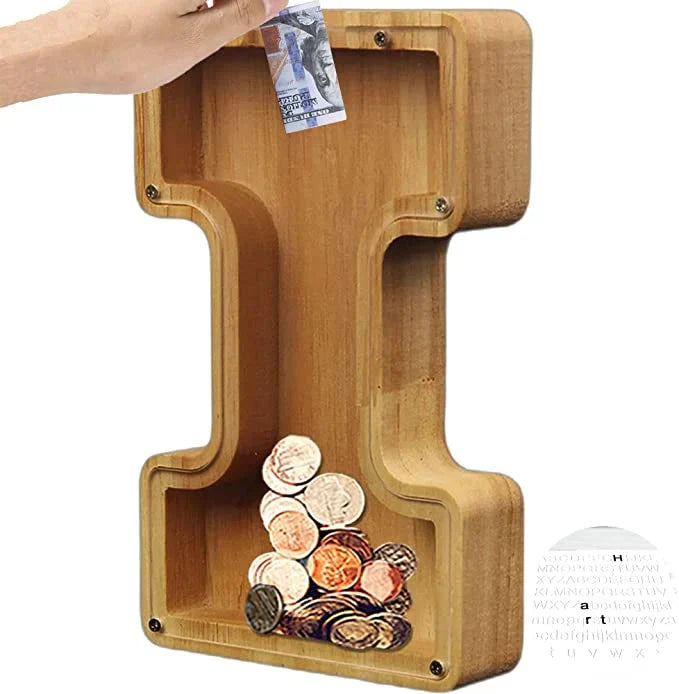 Customisable Wooden Savings Box - Stylish and Sustainable