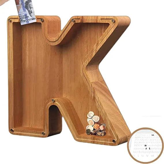 Customisable Wooden Savings Box - Stylish and Sustainable
