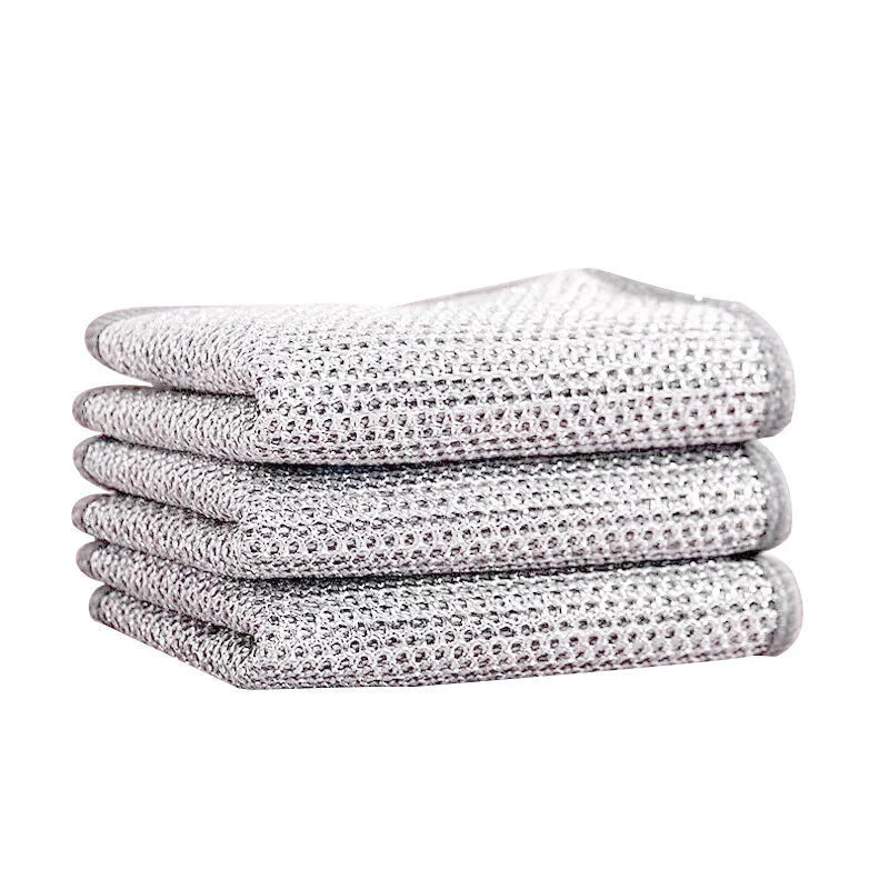 Efficient Dishcloth Made From Wire Mesh