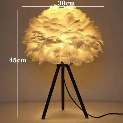 Luxury Feather Table Lamp