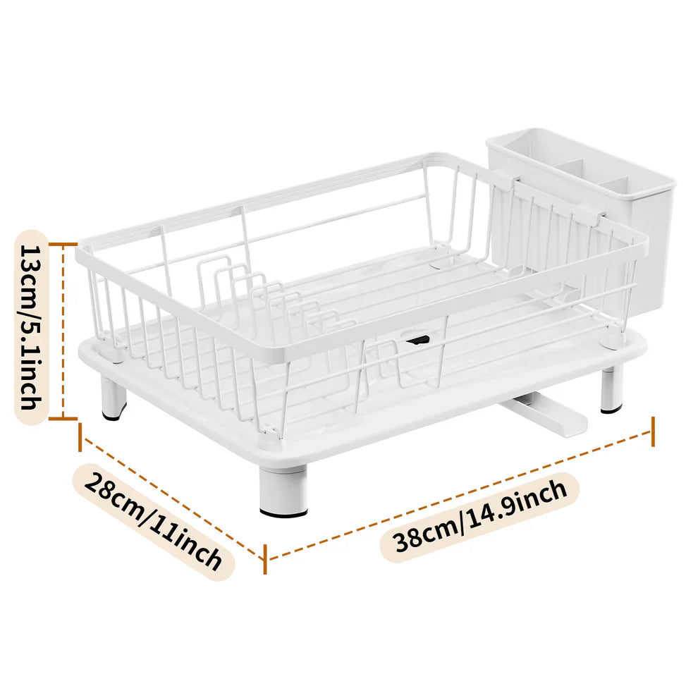 Compact Crockery Rack - with Water Drainage System
