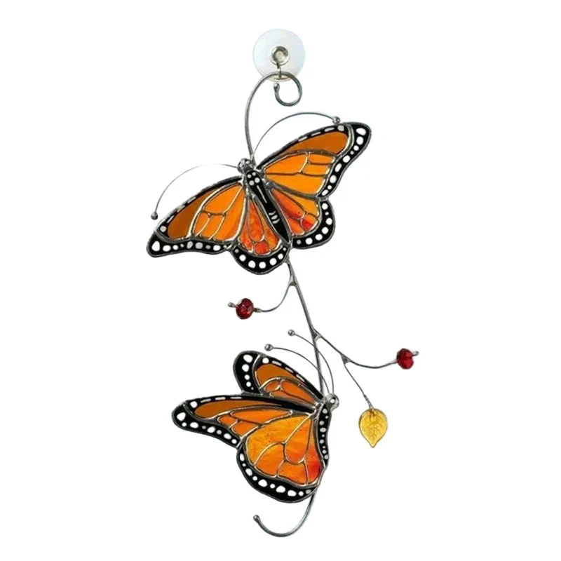 Schmetterlingsglanz - Coloured Glass Suncatcher