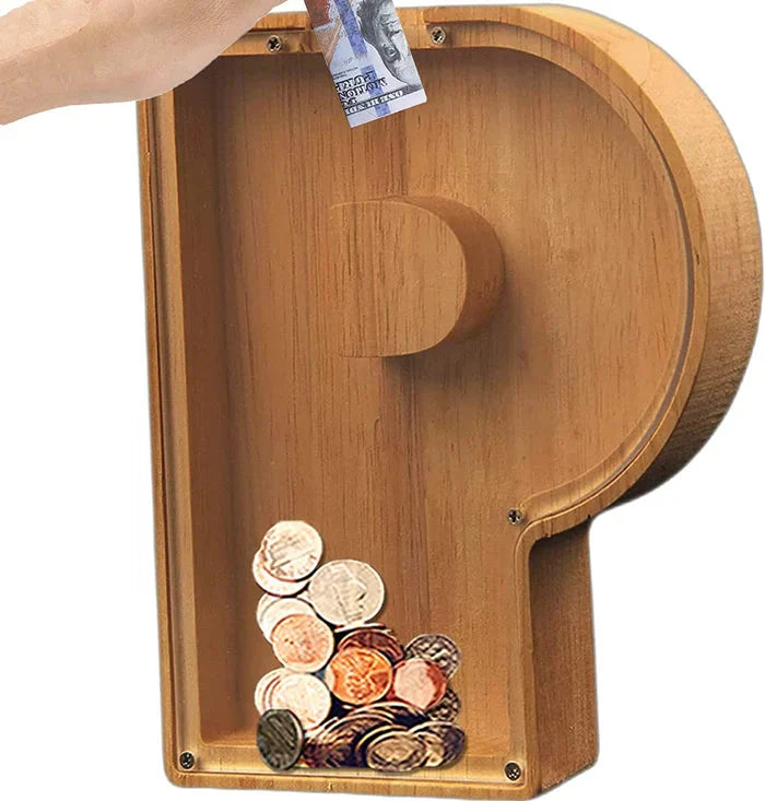 Customisable Wooden Savings Box - Stylish and Sustainable
