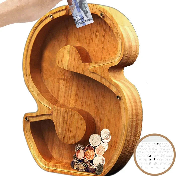 Customisable Wooden Savings Box - Stylish and Sustainable