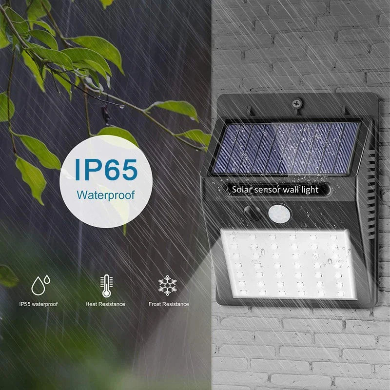 Super Bright Solar Wall Lights with Motion Sensor - Set of 20