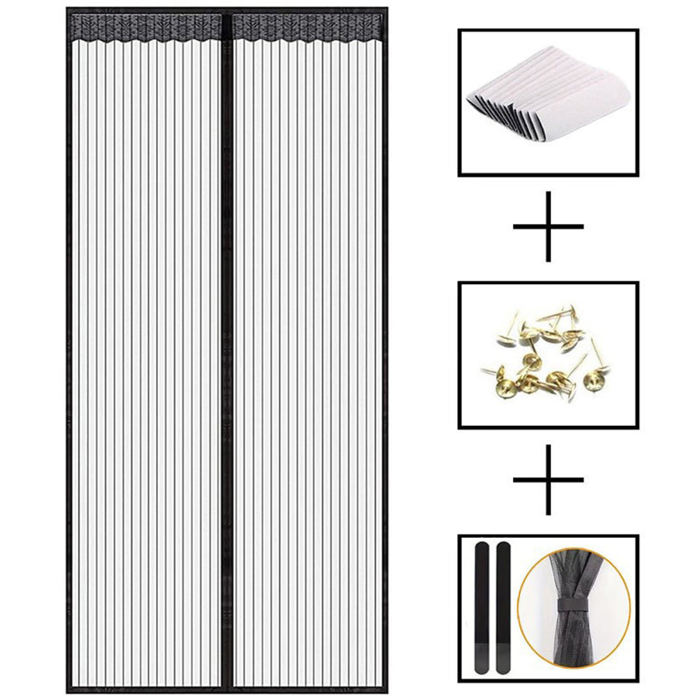 Mosquito Protection Magnetic Mesh Door Curtain